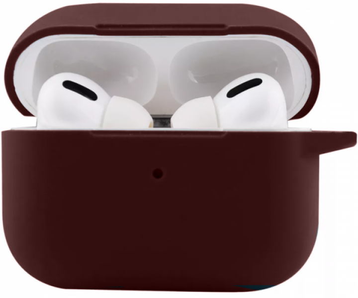 Чохол для AirPods PRO 2 Silicone case Full /marsala/